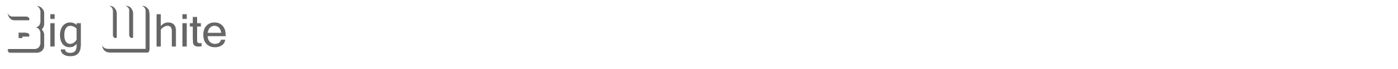 Sample characters Big White Font